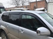Toyota Land Cruiser Prado 120 2002–2009 Črne turške strešne sani Plastične pritrdilne noge fotografija 8