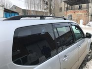 Toyota Land Cruiser Prado 120 2002–2009 Črne turške strešne sani Plastične pritrdilne noge fotografija 3