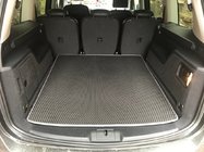 Volkswagen Sharan 2010–2023 Zgornja preproga prtljažnika (EVA, črna) fotografija 1