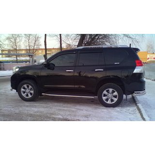 Kromirane obloge kljuk vrat (4 kosi, nerjavno jeklo) Toyota Land Cruiser Prado 150 2009–2023 fotografija 4