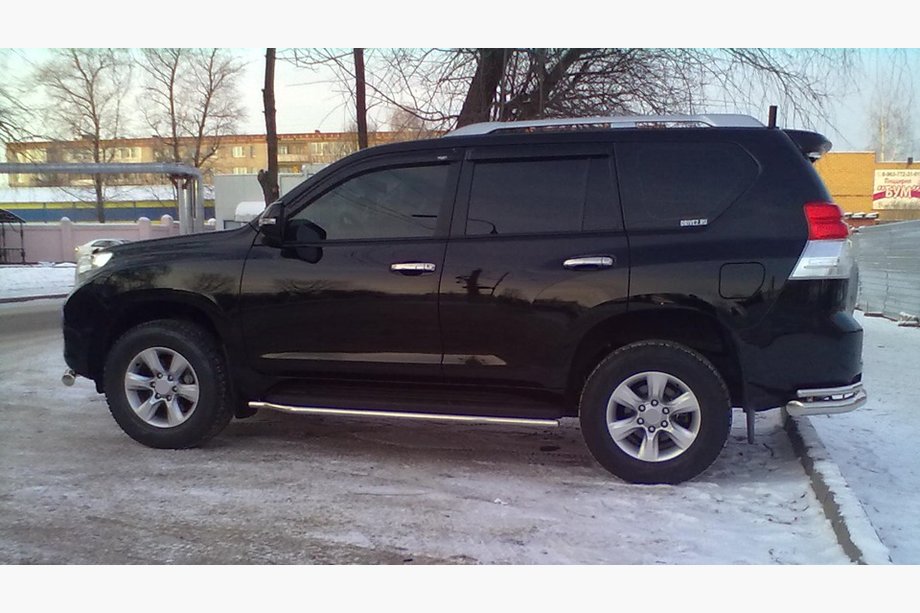 Toyota Land Cruiser Prado 150 2009–2023 Kromirane obloge kljuk vrat (4 kosi, nerjavno jeklo) Fotografija 4
