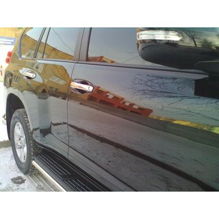 Kromirane obloge kljuk vrat (4 kosi, nerjavno jeklo) Toyota Land Cruiser Prado 150 2009–2023 fotografija 3