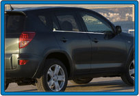 Toyota Rav 4 2006–2013 Zunanja okenska obroba (4 kosi, inox) Carmos - turško nerjaveče jeklo fotografija 5