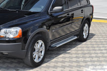 Volvo XC90 2002–2014 Stranske stopnice Allmond Grey (2 kosa, aluminij) fotografija 1