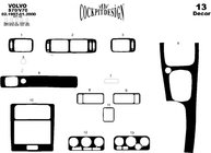Volvo V70 1997–2000 Obloge armaturne plošče Aluminij fotografija 5