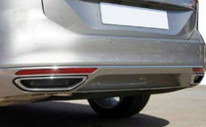 Volkswagen Passat B8 2015–2023 Okrasni nastavki – imitacija izpuha SD/SW (2015-2018, 2 kos, nerjavno jeklo) Carmos - turško nerjaveče jeklo fotografija 4