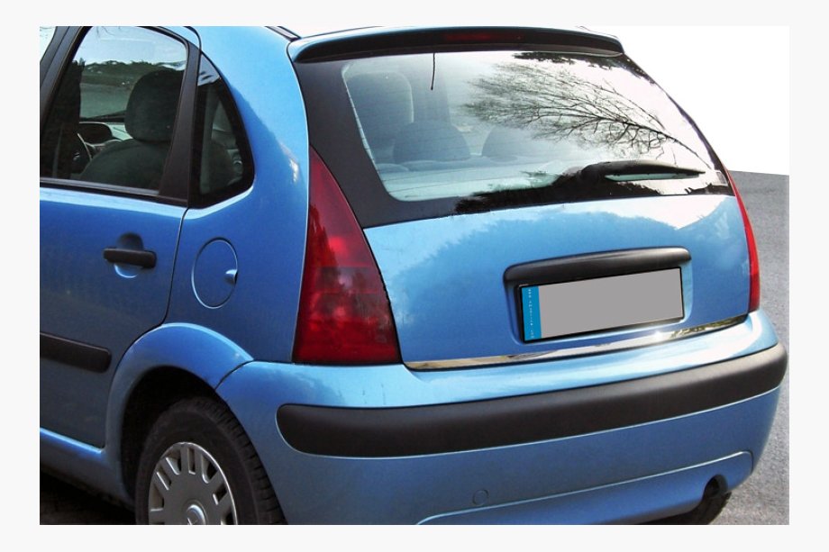 Citroen C-3 2002–2009 Okrasna letev spodnjega roba prtljažnika (nerjaveče jeklo) Image