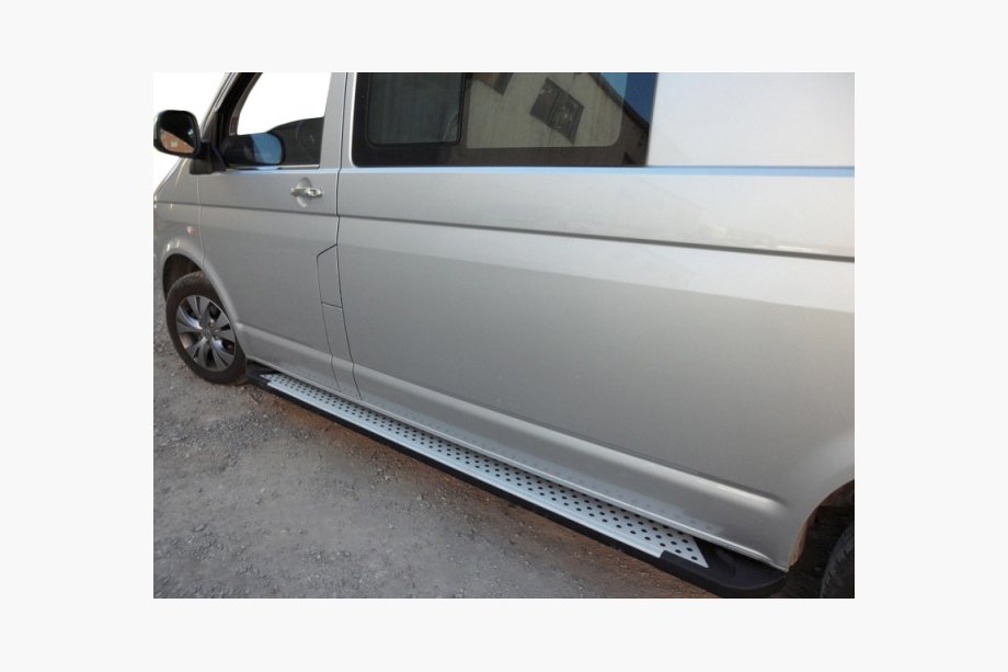 Volkswagen T5 2010–2015 Stranske stopnice tipa X5 (2 kosa, aluminij) Image