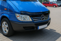Mercedes Sprinter W901/902/903/904/905 1995–2006 Okrasne letvice za rob maske hladilnika (2002-2006, 5-delni komplet, nerjaveče jeklo) fotografija 1