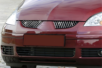 Mitsubishi Colt 2004–2012 Okrasne letvice za masko hladilnika (24 kosov, inox) fotografija 1