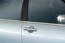 Mitsubishi Lancer 9 2004–2008 Zunanje okrasne letve stekel (4 kosi, nerjavno jeklo) Carmos - turško nerjaveče jeklo fotografija 3