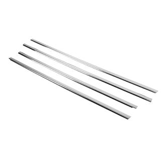 Zunanje okrasne letve stekel (4 kosi, nerjavno jeklo) Mitsubishi Lancer 9 2004–2008 fotografija 4