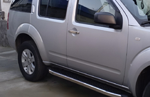 Nissan Pathfinder R51 2005–2014 Kromirani pokrovi vratnih kljuk (2 kosa, nerjavno jeklo) S čipom, OmsaLine – italijansko nerjavno jeklo fotografija 4