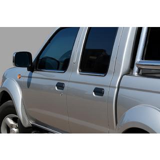 Zunanje okrasne letvice oken (4 kosi, nerjaveče jeklo) Nissan NP300 1999–2015 fotografija 1