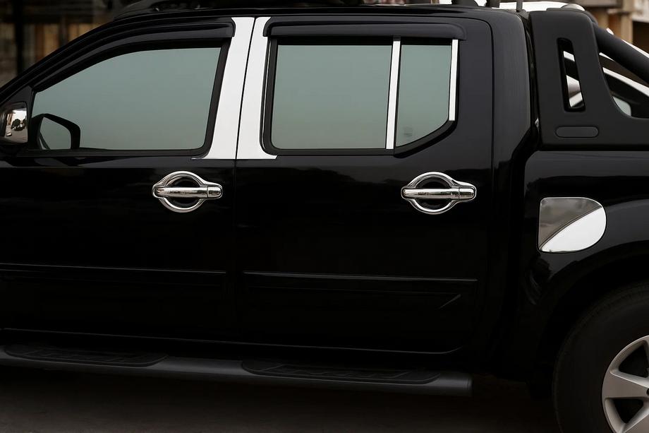 Nissan Navara 2006–2015 Kromirane obloge stebričkov (6 kos, inox) Image