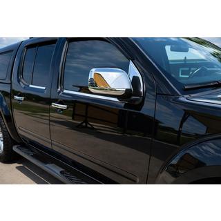 Okrasna obloga za vetrovnike (2 kosa, nerjaveče jeklo) Nissan Navara 2006–2015 fotografija 1