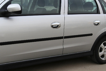 Opel Corsa C 2000–2006 Kromirane obloge kljuk vrat (4 kosi, nerjavno jeklo) fotografija 1