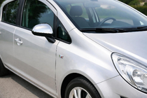Opel Corsa D 2007–2014 Kromirani pokrovi ogledal (2 kosa, nerjavno jeklo) fotografija 1