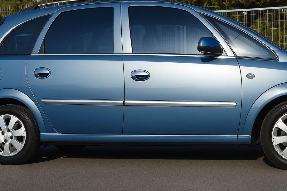 Opel Meriva 2002–2010 Zunanja okenska obroba (4 kosi, inox) Fotografija 2