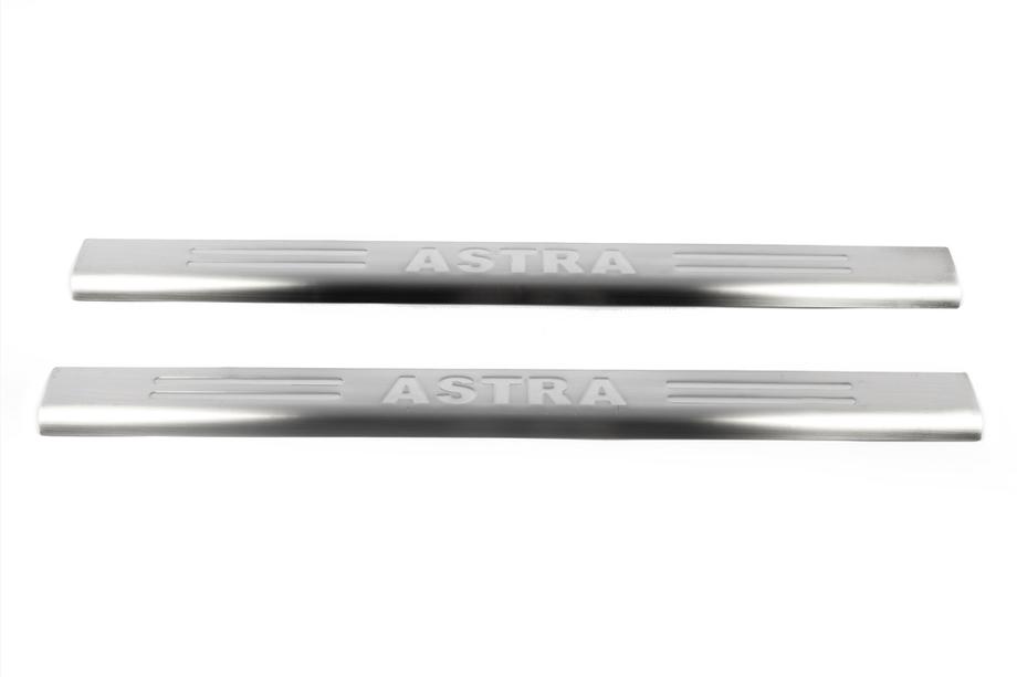 Opel Astra G Classic 1998–2012 Kromirane letve za pragove Omsa (nerjaveče jeklo) Fotografija 2