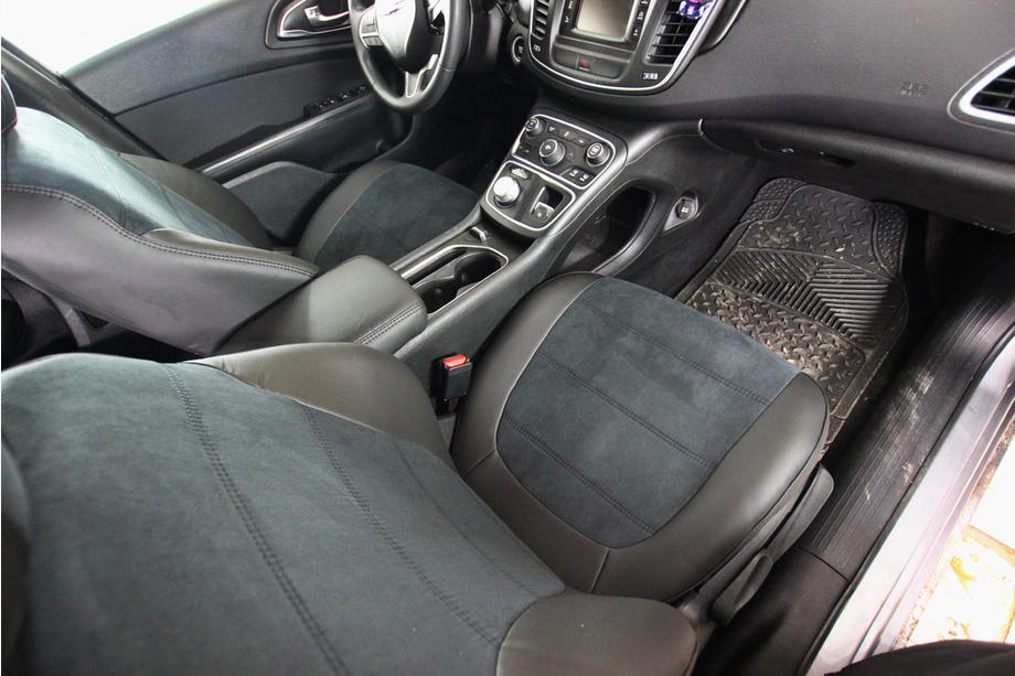Chrysler 200 II 2014–2017 Avtomobilske sedežne prevleke eko usnje+tkanina+Alcantara Antara A001 (celoten komplet za notranjost) Fotografija 3