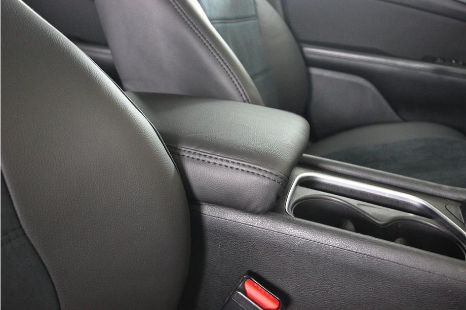 Chrysler 200 II 2014–2017 Avtomobilske sedežne prevleke eko usnje+tkanina+Alcantara Antara A001 (celoten komplet za notranjost) Fotografija 8