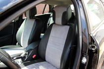 Renault Megane III 2009–2016 Avtosedežne prevleke eko usnje + tkanina + Antara Antara A0010 (celoten komplet) fotografija 2