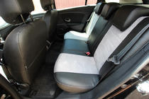 Renault Megane III 2009–2016 Avtosedežne prevleke eko usnje + tkanina + Antara Antara A0010 (celoten komplet) fotografija 3