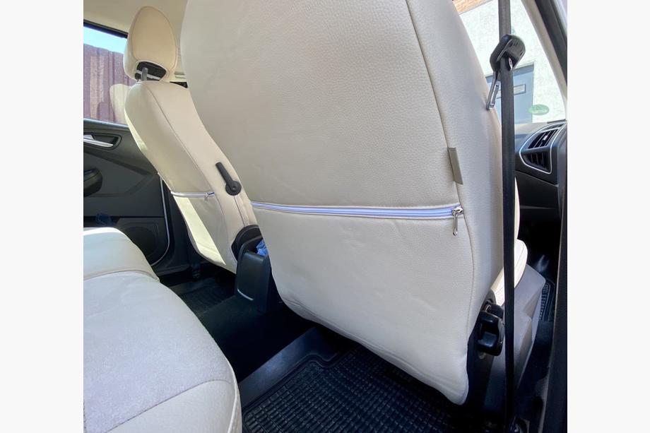 Ford Focus III 2011–2017 Prevleke za avtosedeže eko usnje+blago+antara Antara A099 (celoten komplet) Fotografija 9
