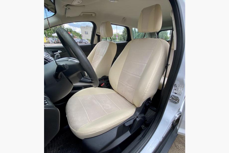 Ford Focus III 2011–2017 Prevleke za avtosedeže eko usnje+blago+antara Antara A099 (celoten komplet) Fotografija 13