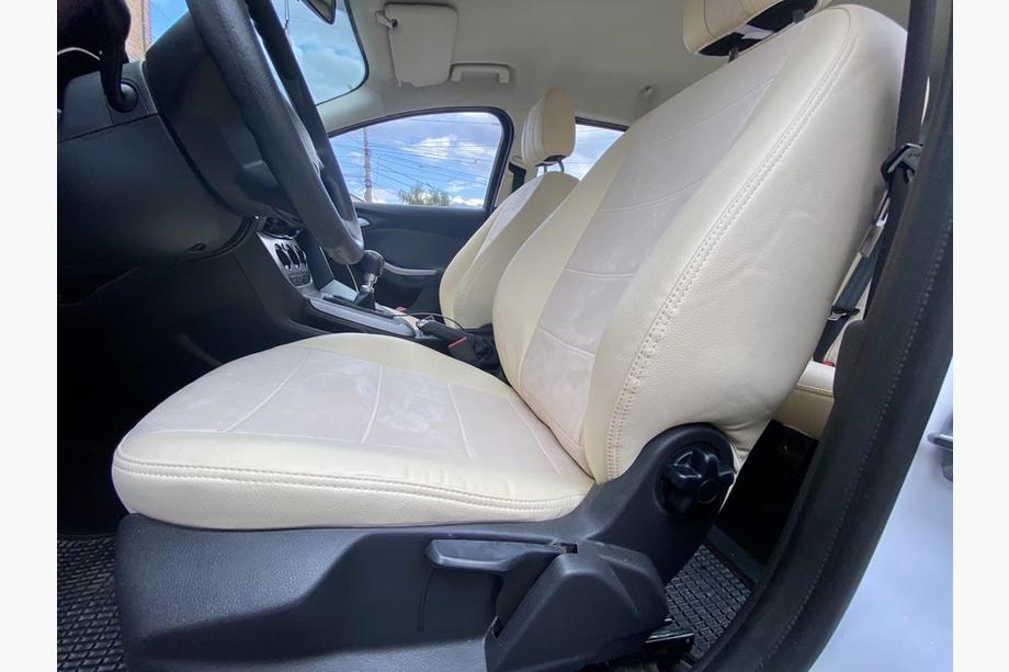 Ford Focus III 2011–2017 Prevleke za avtosedeže eko usnje+blago+antara Antara A099 (celoten komplet) Fotografija 14