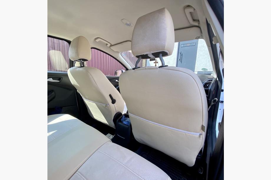 Ford Focus III 2011–2017 Prevleke za avtosedeže eko usnje+blago+antara Antara A099 (celoten komplet) Fotografija 5
