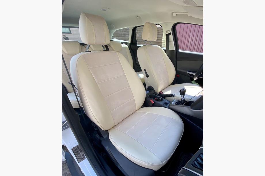Ford Focus III 2011–2017 Prevleke za avtosedeže eko usnje+blago+antara Antara A099 (celoten komplet) Fotografija 1