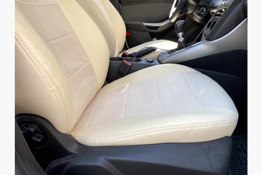 Ford Focus III 2011–2017 Prevleke za avtosedeže eko usnje+blago+antara Antara A099 (celoten komplet) Fotografija 18