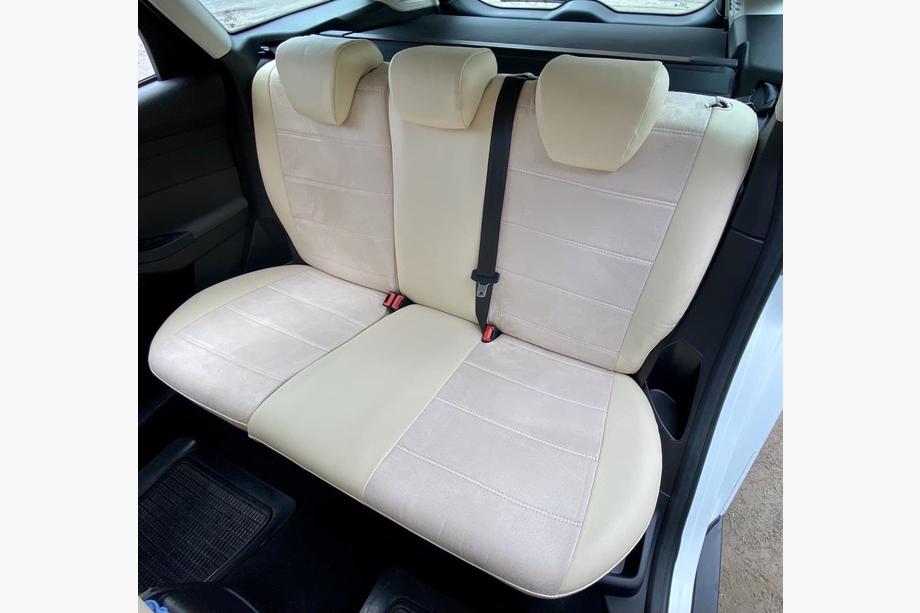 Ford Focus III 2011–2017 Prevleke za avtosedeže eko usnje+blago+antara Antara A099 (celoten komplet) Fotografija 8