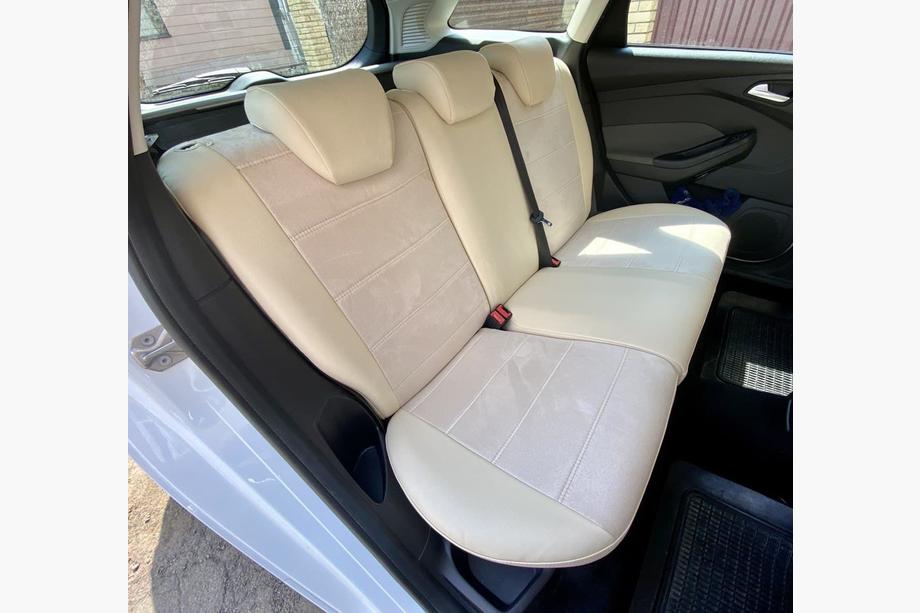 Ford Focus III 2011–2017 Prevleke za avtosedeže eko usnje+blago+antara Antara A099 (celoten komplet) Fotografija 12