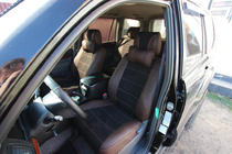 Toyota Land Cruiser Prado 120 2002–2009 Avtoprevleke za sedeže eko usnje + tkanina + Alcantara Antara A088 (celoten salon) fotografija 1