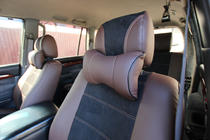 Toyota Land Cruiser Prado 120 2002–2009 Avtoprevleke za sedeže eko usnje + tkanina + Alcantara Antara A088 (celoten salon) fotografija 5