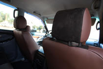 Toyota Land Cruiser Prado 120 2002–2009 Avtoprevleke za sedeže eko usnje + tkanina + Alcantara Antara A088 (celoten salon) fotografija 19