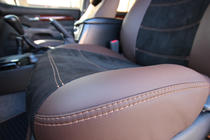 Toyota Land Cruiser Prado 120 2002–2009 Avtoprevleke za sedeže eko usnje + tkanina + Alcantara Antara A088 (celoten salon) fotografija 21