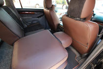 Toyota Land Cruiser Prado 120 2002–2009 Avtoprevleke za sedeže eko usnje + tkanina + Alcantara Antara A088 (celoten salon) fotografija 20