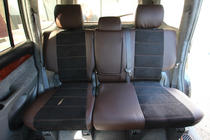 Toyota Land Cruiser Prado 120 2002–2009 Avtoprevleke za sedeže eko usnje + tkanina + Alcantara Antara A088 (celoten salon) fotografija 6