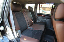 Toyota Land Cruiser Prado 120 2002–2009 Avtoprevleke za sedeže eko usnje + tkanina + Alcantara Antara A088 (celoten salon) fotografija 7