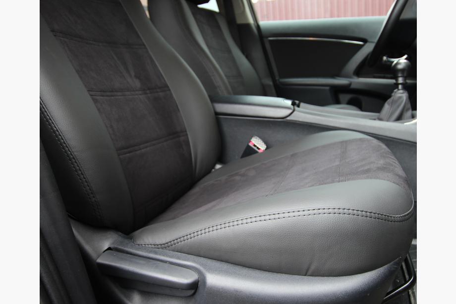 Toyota Avensis 2009–2018 Avtomobilske sedežne prevleke eko usnje+tkanina+Alcantara Antara A001 (celoten komplet za notranjost) Fotografija 2