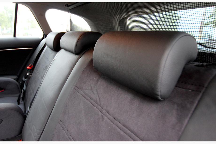 Toyota Avensis 2009–2018 Avtomobilske sedežne prevleke eko usnje+tkanina+Alcantara Antara A001 (celoten komplet za notranjost) Fotografija 4
