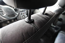 Dacia Logan I 2005–2008 Avtomobilske sedežne prevleke eko usnje+tkanina+Alcantara Antara A001 (celoten komplet za notranjost) fotografija 11