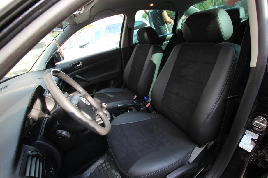 Volkswagen Passat B5 1997–2005 Avtomobilske sedežne prevleke eko usnje+tkanina+Alcantara Antara A001 (celoten komplet za notranjost) Fotografija 1