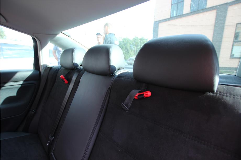 Volkswagen Passat B5 1997–2005 Avtomobilske sedežne prevleke eko usnje+tkanina+Alcantara Antara A001 (celoten komplet za notranjost) Fotografija 4