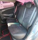 Hyundai Accent 2011–2017 Avtomobilske sedežne prevleke eko usnje+tkanina+Alcantara Antara A001 (celoten komplet za notranjost) fotografija 6