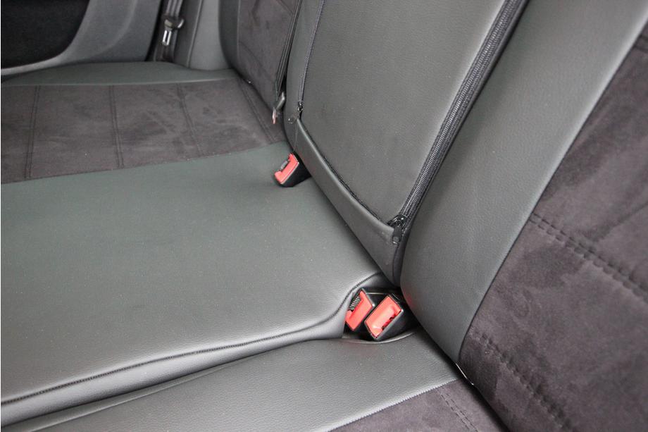 Volkswagen Passat B7 2012–2015 Avtomobilske sedežne prevleke eko usnje+tkanina+Alcantara Antara A001 (celoten komplet za notranjost) Fotografija 13
